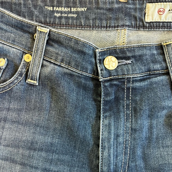 AG Adriano Goldschmied Farrah Skinny High-rise‎ Stretch Jeans Size 32R GUC - Picture 8 of 10